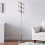 Prachtige vloerlamp voor kunst in de woonkamer