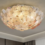 Prachtige Art Deco Bloemen Plafondlamp