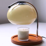Moderne Bauhaus glazen kaars tafellamp