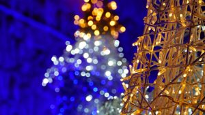 Photo Christmas outdoor lights