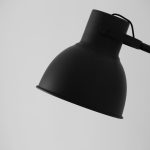 Dubbele stofschaduw gezellige vloerlamp voor appartement